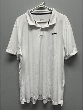 Nike Dri-FIT White Polo Shirt